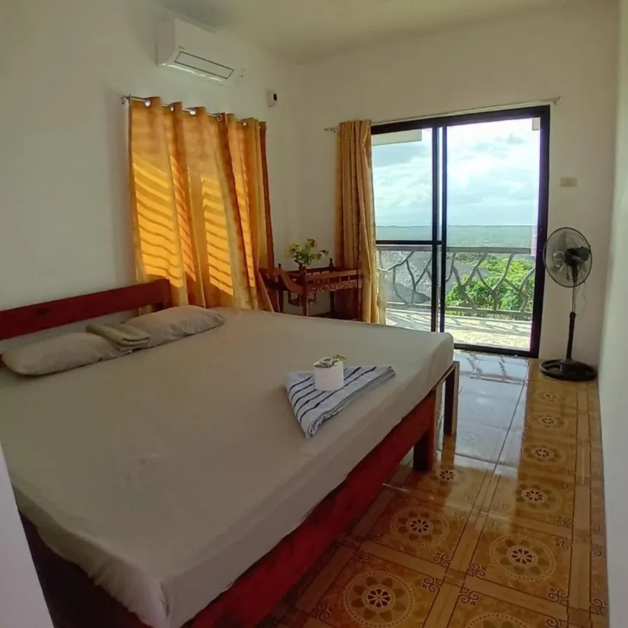 King bed in the deluxe suite
